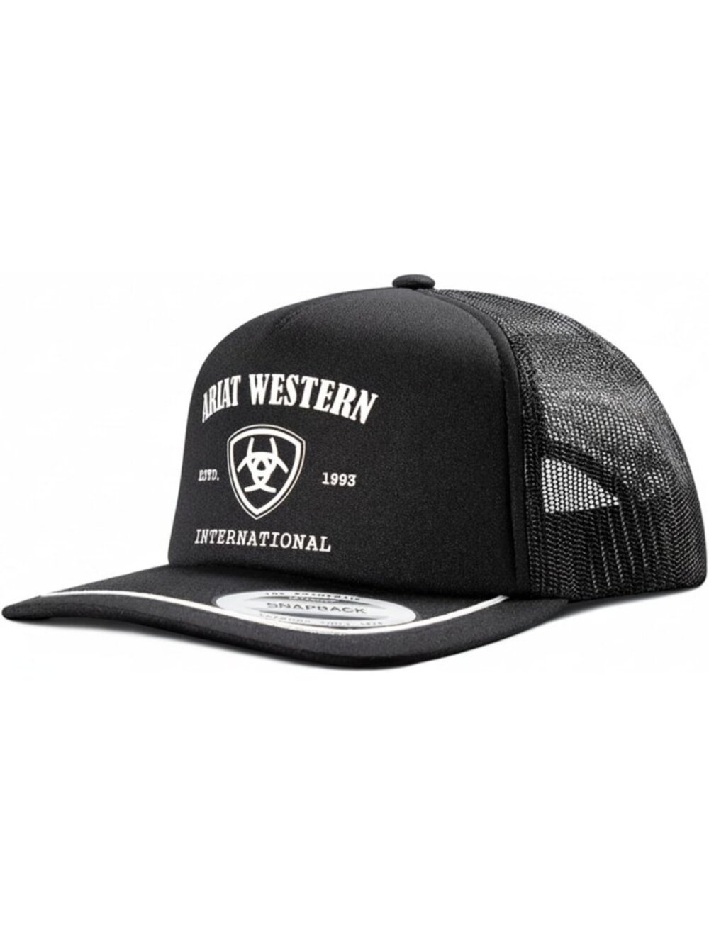 Men's Western Snapback Trucker Cap - Flat Brim, Stylish Outdoor Hat for All